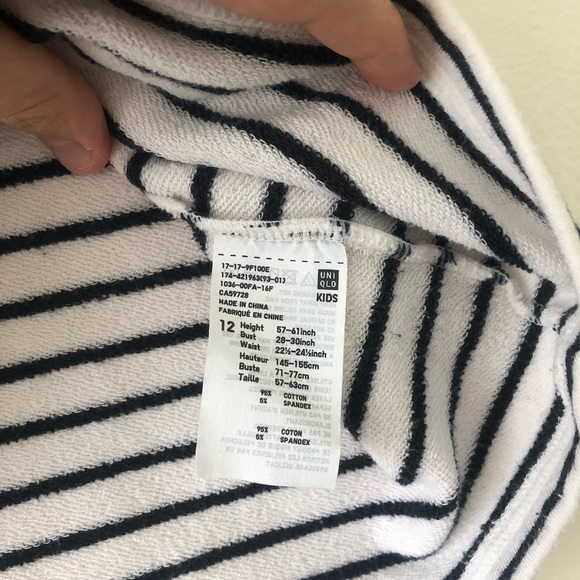 Uniqlo Kids Striped Long- Sleeved Cotton Sweater - Picture 4 of 5